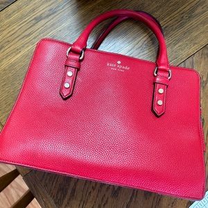 Classic red leather Kate Spade purse